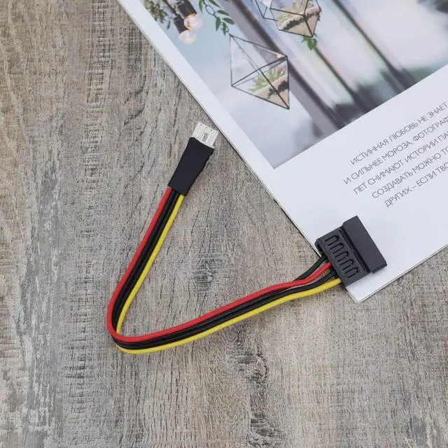 Alt view image 6 of 7 - 2pcs 4Pin FDD Floppy Male to 15Pin Sata Female Adapter Converter Cord Extension Cable for Power Supply Compatible with Floppy Drives and SATA Power 22cm