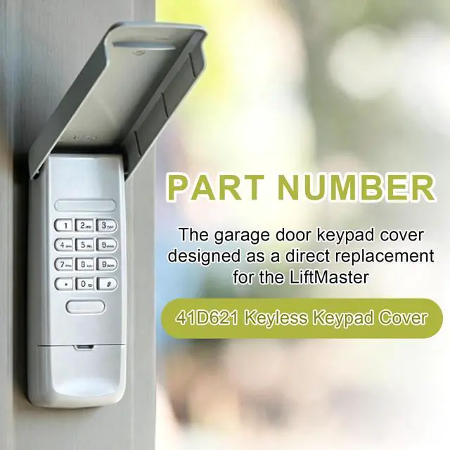 Alt view image 2 of 7 - Replacement for LiftMaster Garage Door Openers 41D621 Keyless Keypad Cover ONLY, Durable Replacement Keypad Cover for LiftMaster Garage Door Openers