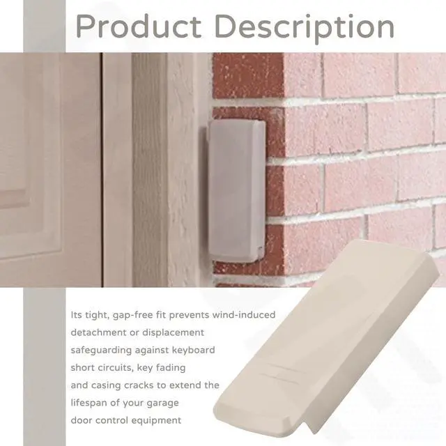 Alt view image 4 of 7 - 41D621 Keyless Keypad Cover Compatible with Chamberlain Garage Door Keypads 877LM 877MAX 940ESTD 940EV