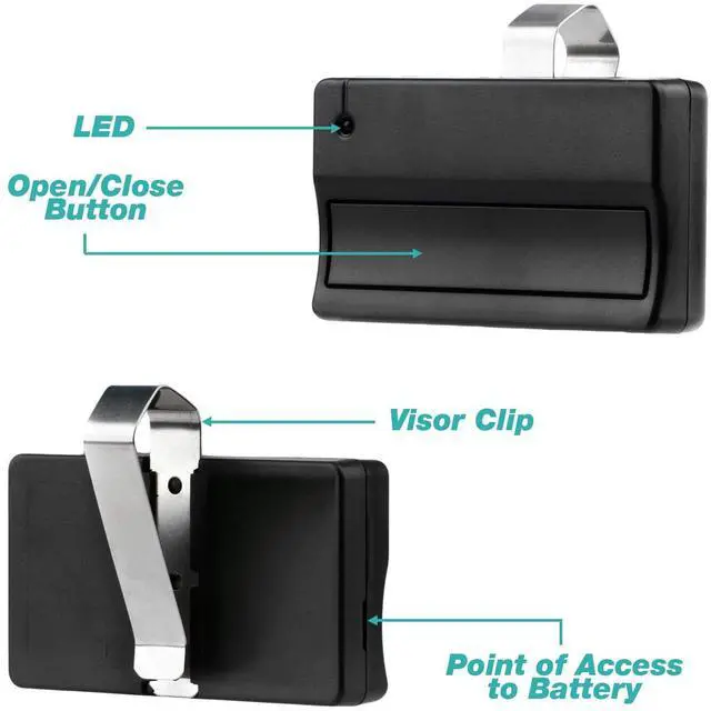 Alt view image 4 of 5 - 2 Replacement for Liftmaster 371LM Garage Door Remote Opener