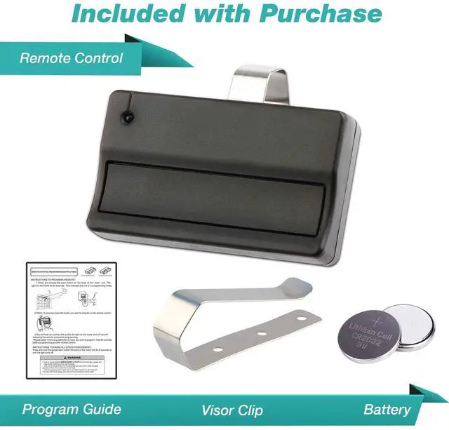 Alt view image 3 of 5 - 2 Replacement for Liftmaster 371LM Garage Door Remote Opener