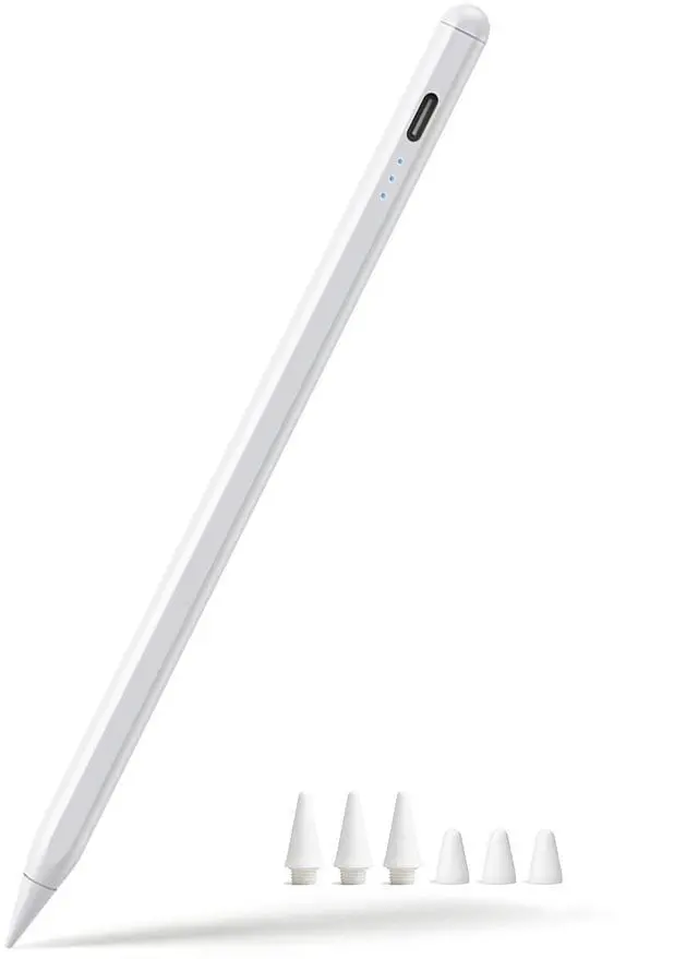Main image of 3X Fast Charge Stylus Pen for iPad, Active Pencil with Palm Rejection & Tilt Sensitivity, Compatible iPad 10th/9th/8th/7th/6th Gen, Air 11/13 M2/M3/5/4/3, Pro 11/12.9/13 M4, Mini A17 Pro
