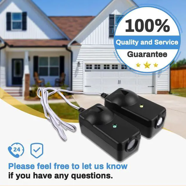 Alt view image 7 of 7 - 41A5034 Safety Sensor Kit, Replacement for Craftsman/Chamberlain/Liftmaster Garage Door Sensor, Compatible with Liftmaster/Chamberlain/Craftsman Garage Door openers Made After 1997