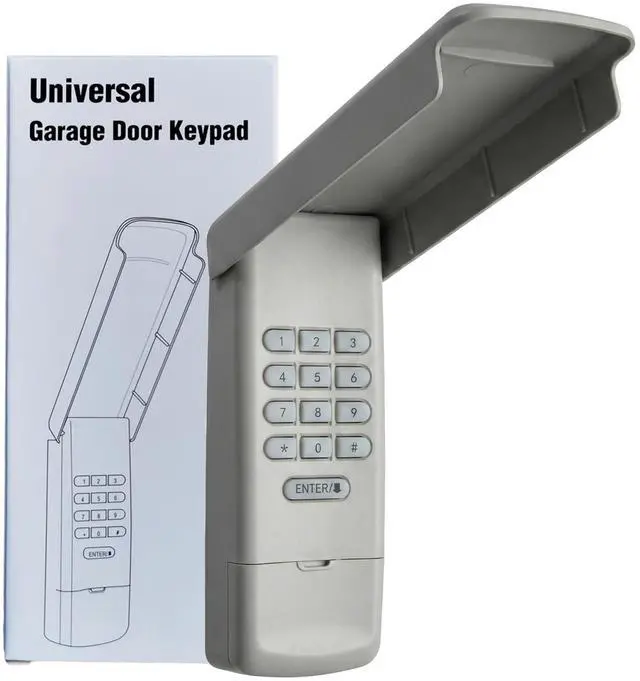 Main image of Universal Garage Door Opener Keypad Remote Wireless Keyless Keypad Compatible with Genie LiftMaster Chamberlain Craftsman Linear Overhead Door Wayne Dalton Opener has Learn Button or Dip Switch