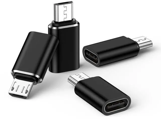 Main image of Micro USB to USB C Adapter, 4Pack Type C Female to Micro USB Male Convert Connector Support Charge and Data Sync for Samsung Galaxy S7/S7 Edge/S6/J7/J3,Nexus 5 6,Old Kindle,PS4 and Micro USB Devices
