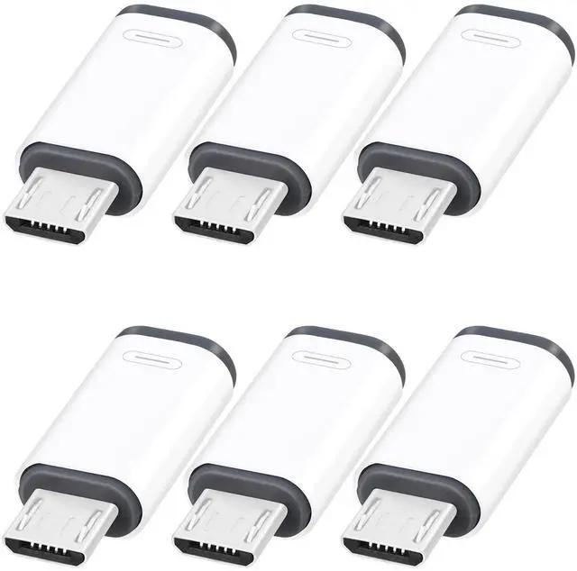 Main image of 6 Pack Micro USB to USB-C Adapter, Type C Female to Micro USB Male Converter Connector, Supports Charging and Data Synchronization, Compatible with Samsung Galaxy S7/S7 Edge, Nexus 5/6