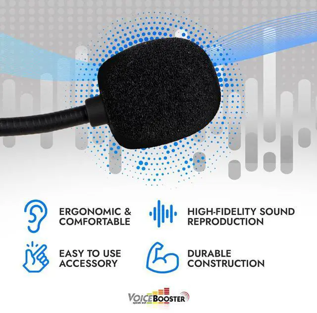 Alt view image 3 of 7 - Speak Out Headset Microphone Lightweight Adjustable Boom Mic with Feedback Control - 3.5mm Plug for Voice Amplifiers for Public Speaking, Classroom Teaching, Tour Guiding