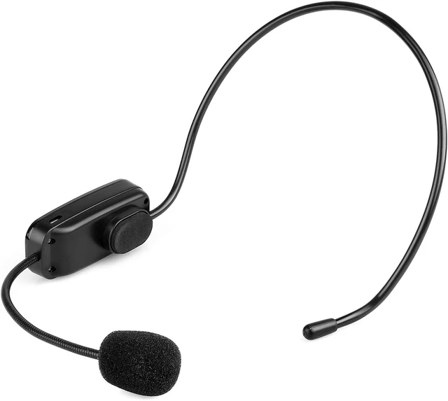 Alt view image 7 of 7 - Wireless FM Headset Microphone, Rechargeable Hands-Free Mic for Voice Amplifier, Perfect for Teacher, Tour Guide, Church, Conference, Public Speaking & Karaoke