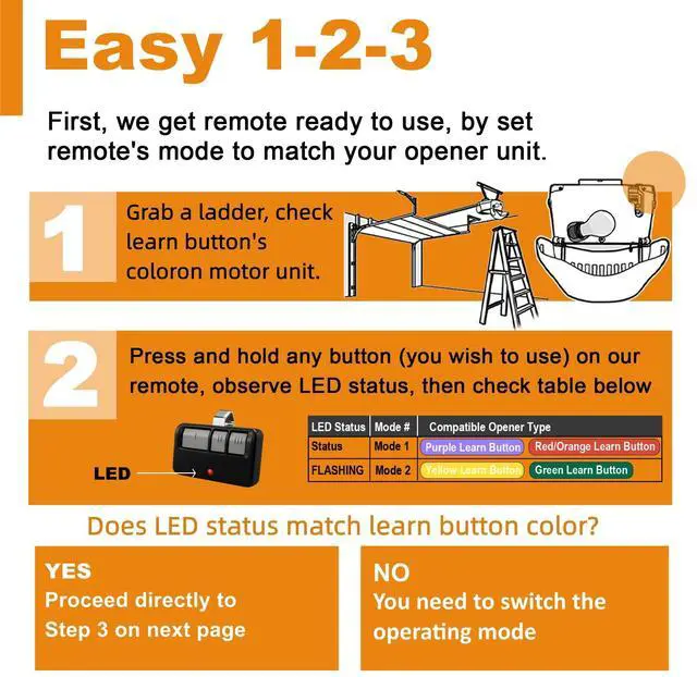 Alt view image 3 of 7 - Door Keypad 877MAX with 2 Pack 893MAX Remotes, Compatible with LiftMaster Chamberlain Craftsman, Replace 877LM 878MAX 893LM 371LM 890MAX 373LM