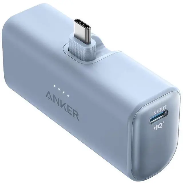 Alt view image 4 of 7 - Portable Charger, Nano Power Bank with Built-in USB C Connector, 5,000mAh Portable Charger 22.5W, for iPhone 17/16/15 Series, Samsung S22/23 Series, iPad Pro/Air, AirPods, and More