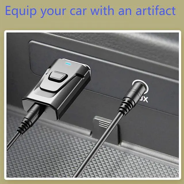 Alt view image 5 of 7 - USB BT5.0 Adapter 4 in 1 Wireless Stereo Audio Adapter Receiver Transmitter with 3.5mm AUX Cable for Speaker PC Car TV Home Audio System