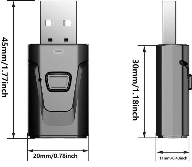 Alt view image 7 of 7 - USB BT5.0 Adapter 4 in 1 Wireless Stereo Audio Adapter Receiver Transmitter with 3.5mm AUX Cable for Speaker PC Car TV Home Audio System