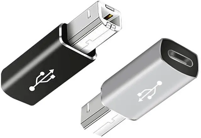 Main image of USB Type C Female to USB2.0 B Male Printer Adapter Converter USB-C Female to MIDI Male Connector for MIDI Electric Piano Laptop Type-C Device 2pcs