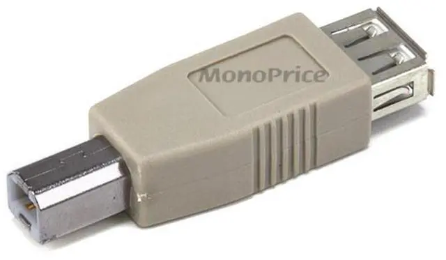 Main image of USB 2.0 Type-A Female to Type-B Male Adaptor - Passive, Beige