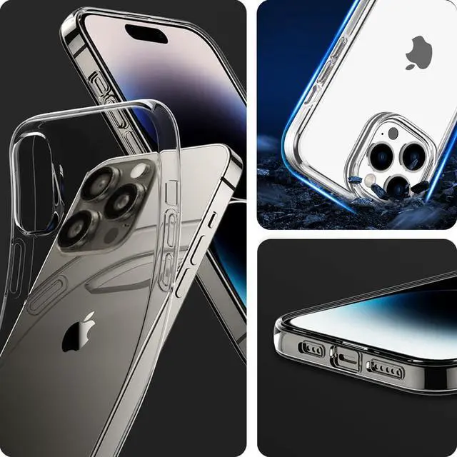 Alt view image 3 of 6 - Phone Case Compatible with iPhone 16 Pro Max, Clear Case Shockproof Protective Bumper Slim Cover for 6.9 Inch