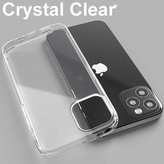 Alt view image 6 of 6 - Phone Case Compatible with iPhone 16 Pro Max, Clear Case Shockproof Protective Bumper Slim Cover for 6.9 Inch