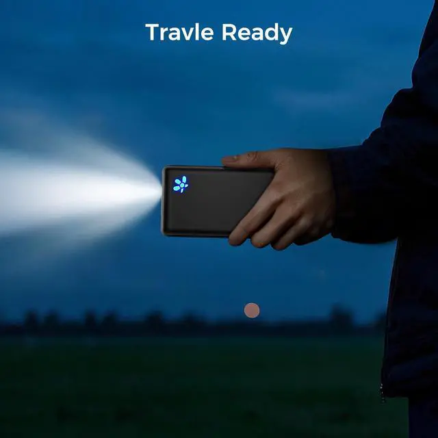 Alt view image 7 of 7 - Portable Charger 10000mAh Ultra Slim Power Bank Lightweight Pocket-Sized Design 15W Output for iPhone 16/15/14 Samsung Galaxy Android Devices Travel EssentialsBlack