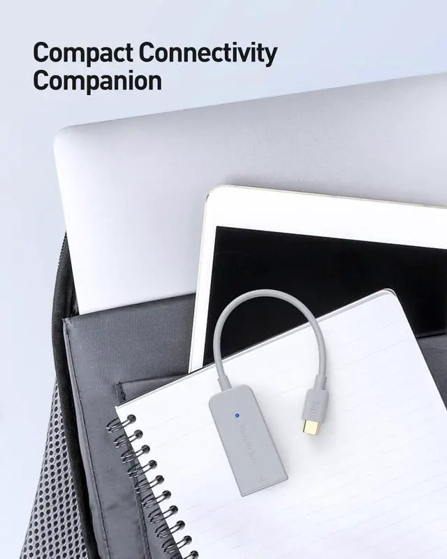 Alt view image 6 of 6 - USB C to Ethernet Adapter with 1Gbps, PXE, MAC Address Clone (Thunderbolt to Ethernet Adapter, Gigabit Network to USB C) in Gray - Compatible with MacBook Pro, XPS, Surface Pro