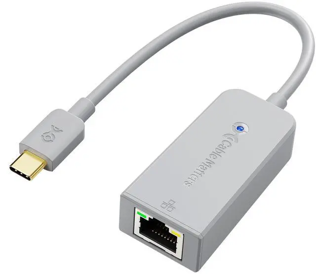 Main image of USB C to Ethernet Adapter with 1Gbps, PXE, MAC Address Clone (Thunderbolt to Ethernet Adapter, Gigabit Network to USB C) in Gray - Compatible with MacBook Pro, XPS, Surface Pro