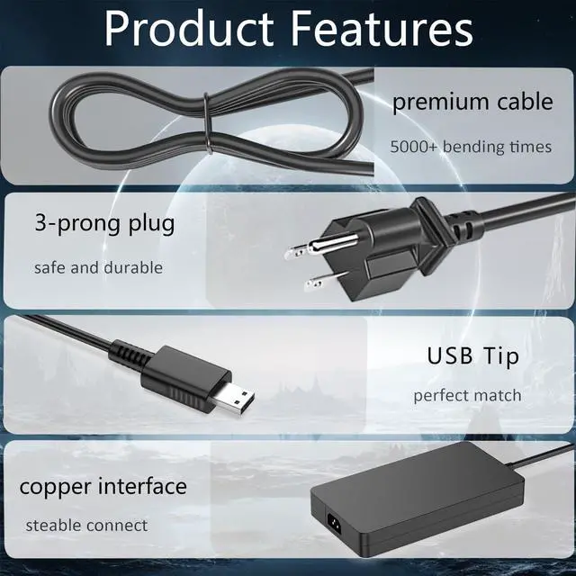 Alt view image 5 of 6 - 240W 230W USB Tip Charger Compatible with MSI Stealth A16 16 17 Alpha 17 C7V, CreatorPro 16, Creator A16 16 Z16 GE76 GE66 GP76 GP66 GS77 MS-17K3 A20-240P2A A240A007P S93-0409410-C54