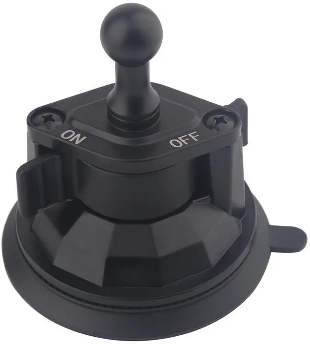 Main image of Upgraded Car Suction Cup Base with17mm Ball, Compatible with17mm Double Socket Arms | Heavy-Duty 3.4" Suction Base for Windshield | Holds 5.5 lbs Rosette Bite Locking System