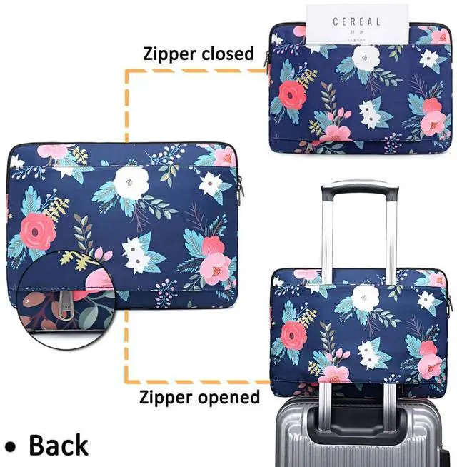 Alt view image 5 of 7 - Laptop Sleeve Bag Water-Resistant Protective Case Bag Compatible with MacBook Pro/Air 13 inch and 13 inch-14 inch Dell HP Surface Book Chromebook Notebook