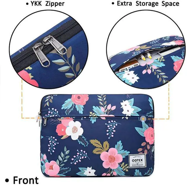 Alt view image 4 of 7 - Laptop Sleeve Bag Water-Resistant Protective Case Bag Compatible with MacBook Pro/Air 13 inch and 13 inch-14 inch Dell HP Surface Book Chromebook Notebook