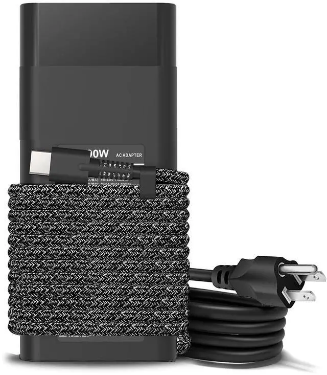 Alt view image 6 of 6 - New Slim 65W USB C HP Laptop Charger for HP Spectre X360,Envy,Elitebook,Chromebook,Elite x2,ProBook,Type C Power Cord AC Adapter USB C Laptop Charger
