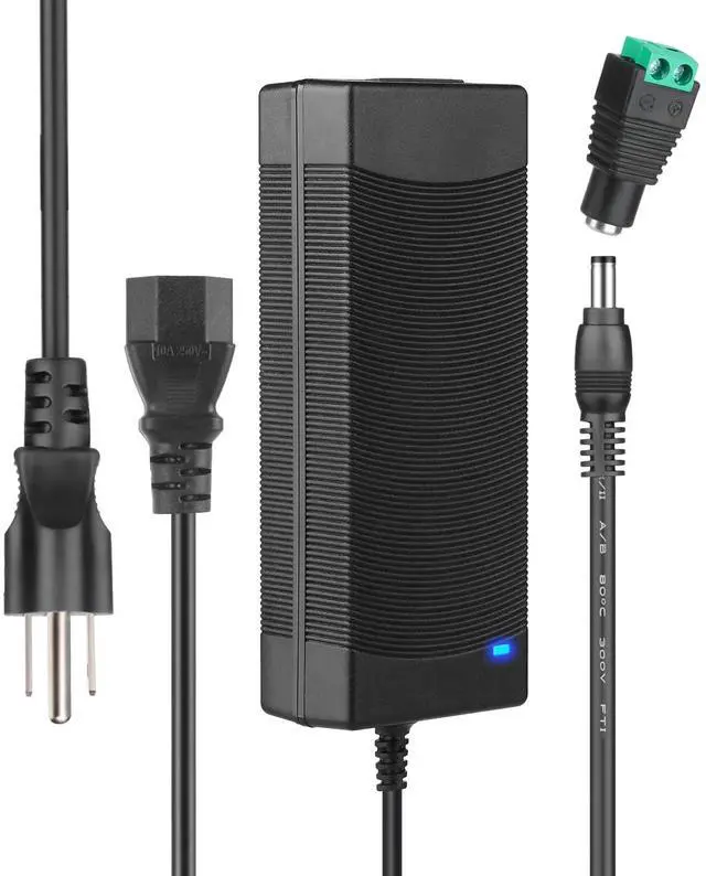 Main image of 24V 5A Power Supply 100V-240V AC to 24V DC Power Supply with LED Terminal Connector, 24 Volt Power Adapter DC Adapter with 5.5x2.1mm Jack for Light Strip