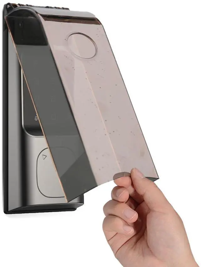 Main image of Outdoor Weatherproof Flip-top Cover, Plastic Sunshade and Rain Protection for Garage Door Keypad, Fingerprint Lock
