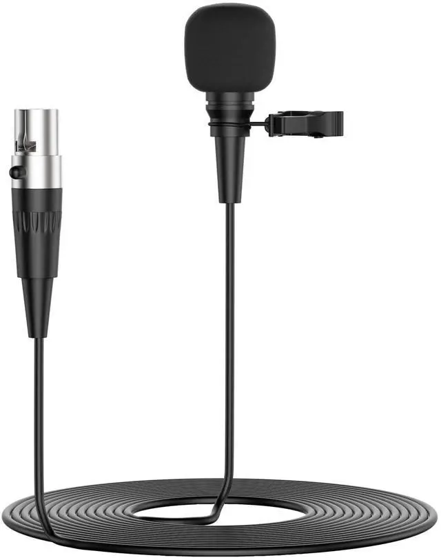 Main image of Professional Unidirectional Super Cardioid Lavalier Lapel Microphone - for Interview, Stage, Studio & Live Performances - Mini XLR 4 Pin TA4F Plug