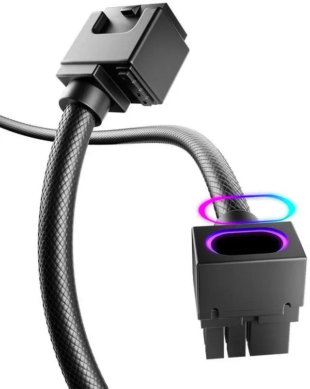 Main image of Hydrus-8PIN GPU PSU Extension Cable ARGB Light, Copper Wire Power Extension Cable Integrated Minimalist Design, 2000W Power (Whole Set), PC Power Cord for GPU Cable Management & DIY