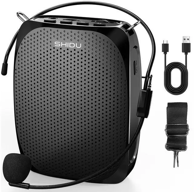 Main image of Portable Mini Voice Amplifier for Teachers, Voice Amplifier with Wired Microphone Headset, Portable Meagaphone Speaker Mic for Teachers, Classroom