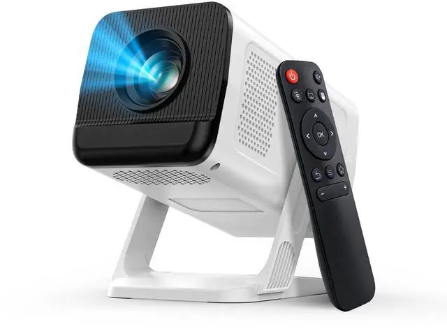 Main image of Mini Projector with WiFi and Bluetooth, Native 1080P, 200ANSI Portable Projector, Android 14 Smart System, Auto Keystone Correction, 210° Rotatable Video Projector Compatible with HDMI/USB/TV Stick