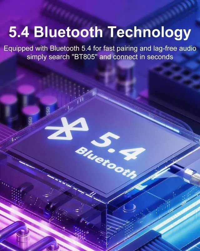 Alt view image 3 of 7 - Computer Speakers for Desktop PC, Bluetooth 5.4 Sound Bar with Bass Boost, RGB Light Modes & Touch Buttons HiFi Stereo USB Speakers for Gaming, Movies, Music, and Home Office