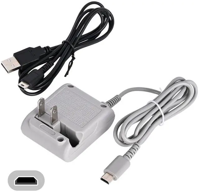 Main image of DS Lite Charger Kit, AC Power Adapter & USB Charging Cable for Nintendo DS Lite Wall Plug Charger Cord