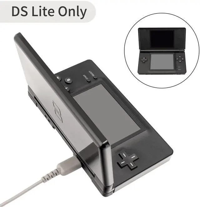 Alt view image 2 of 7 - DS Lite Charger, DS Charger Cable NDS Lite AC Adapter for Nintendo NDSL DS Lite Power Cable & Charging Cord with Earbuds Kit 5.2V 450mA (110-240v)