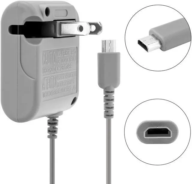Alt view image 3 of 7 - DS Lite Charger, DS Charger Cable NDS Lite AC Adapter for Nintendo NDSL DS Lite Power Cable & Charging Cord with Earbuds Kit 5.2V 450mA (110-240v)