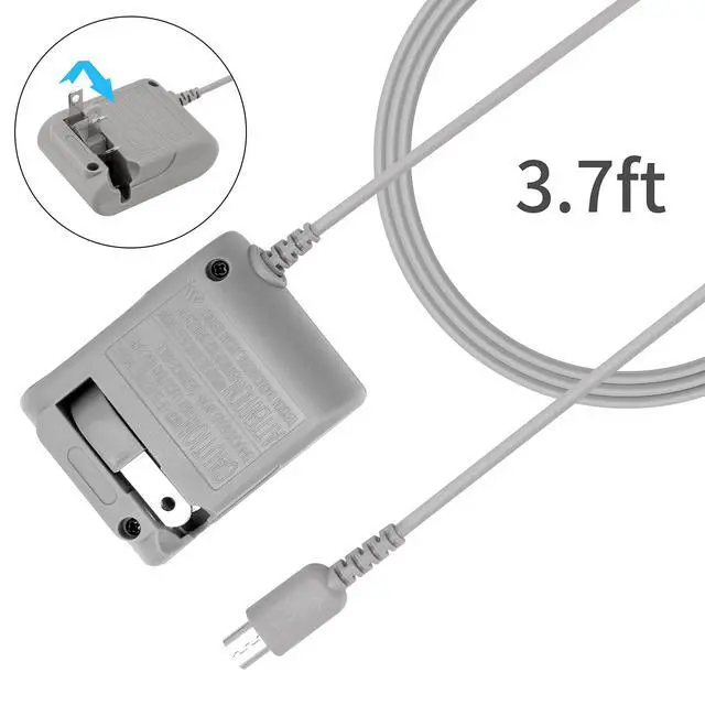 Alt view image 4 of 7 - DS Lite Charger, DS Charger Cable NDS Lite AC Adapter for Nintendo NDSL DS Lite Power Cable & Charging Cord with Earbuds Kit 5.2V 450mA (110-240v)