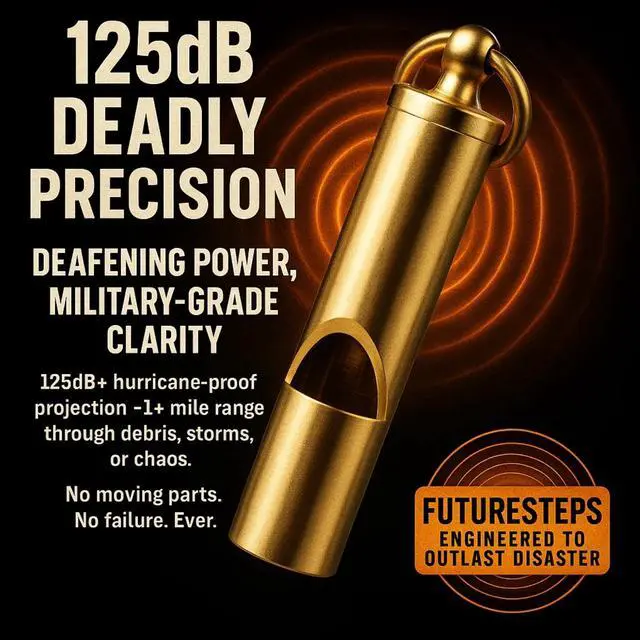 Alt view image 2 of 7 - Loudest Brass Whistle The Original 2-Inch Premium Emergency Whistle 125db+ One Piece Outdoor Survival Whistle On Key-Chain or Hang Around Your Neck and Carry it Anywhere!
