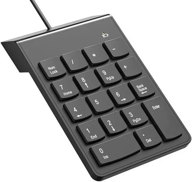 Main image of USB Numeric Keypad Numpad Portable Slim Mini 10 Key Number Pad Keyboard for Laptop Desktop Computer PC, Compatible with ChromeBook Surface Notebook, Tax Accountant Calculate Office Travel & Home