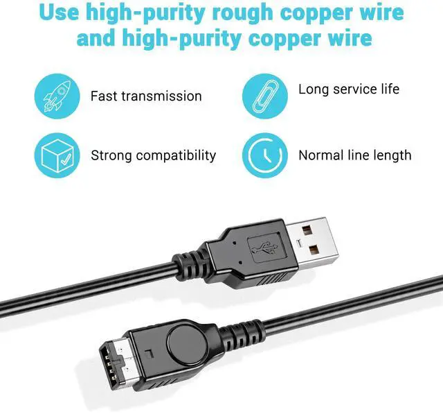 Alt view image 7 of 7 - Charger for Gameboy Advance sp, GBA SP Charger Cable Cord for Nintendo DS Original Console(NDS)/Game Boy Advance SP