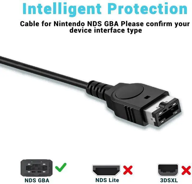 Alt view image 6 of 7 - Charger for Gameboy Advance sp, GBA SP Charger Cable Cord for Nintendo DS Original Console(NDS)/Game Boy Advance SP