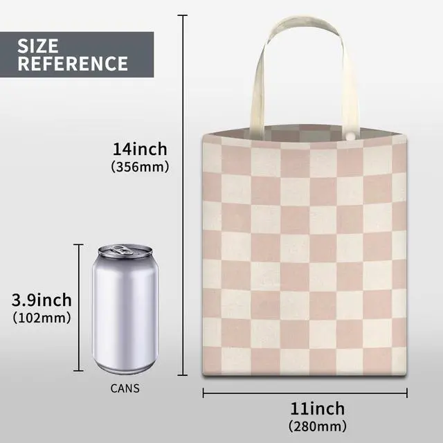 Alt view image 5 of 5 - Car Trash Can, Cute Car Trash Bag, Hanging Car Organizer and Storage Bag, Trash Bin for Car Accessories, Vehicle, Travelling, Camping Cute Champagne Checkerboard