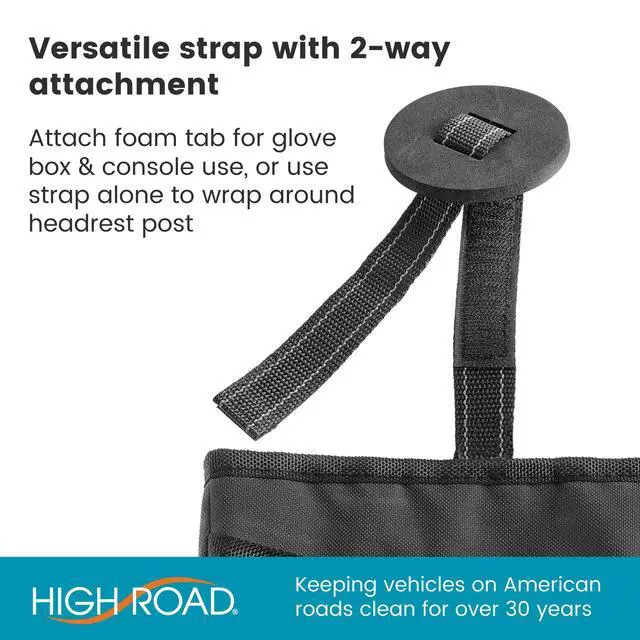 Alt view image 4 of 7 - Compact Hanging Car Trash Bag for Front or Back Seat