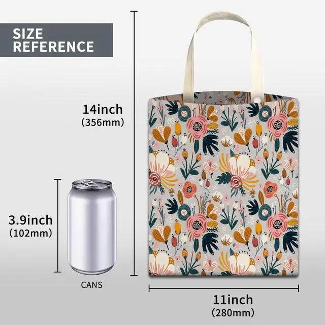 Alt view image 5 of 5 - Car Trash Can, Cute Car Trash Bag, Hanging Car Organizer and Storage Bag, Trash Bin for Car Accessories, Vehicle, Travelling, Camping Cute Blue Flowers