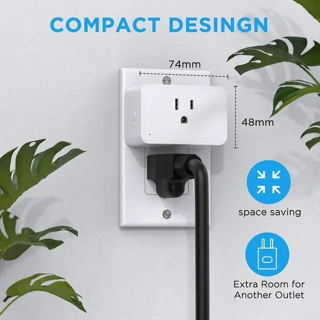 Alt view image 4 of 6 - Remote Control Outlet, Wireless Electrical Outlets Switch Plug for Household Appliances, Christmas Lights, 100FT Range, Programmable, 1875W/15A, FCC & ETL Listed (1Socket+1 Remote +1 Bracket)