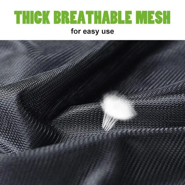 Alt view image 6 of 7 - 20x24 inch Mesh Laundry Bags 2 Pack Fine Mesh Heavy Duty Drawstring Bag Washable Medium Toy Sack Washing Bag for Home Dorm Hotel Camp Beach Travel Storage Don't Drying, Melting 140-176 Black