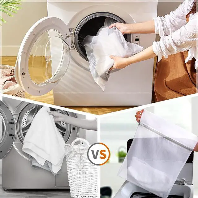 Alt view image 7 of 7 - 3pcs PREMIUM Honeycomb Mesh Laundry Bags for Delicates with Zipper,Travel Storage Organize Bags,Clothing Washing Bags for Blouse,Hosiery,Pants,Extra Strong,Medium 16x20inch(3M)