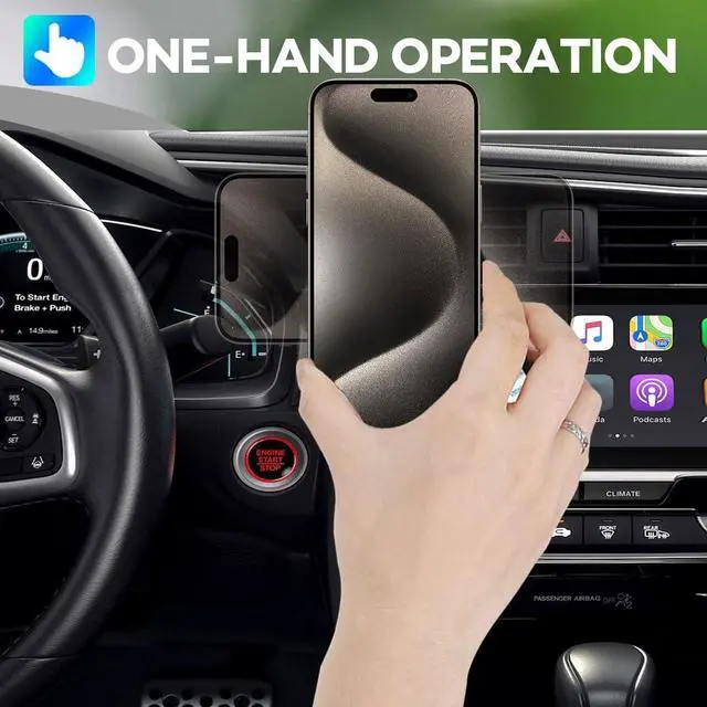 Alt view image 6 of 7 - Compatible with Mag Safe Car Mount Dashboard Magnetic 360° Adjustable Phone Holder Soft Rubber Front Compatible with iPhone 16/15/ 14/13/ 12/ Pro/Pro Max No Metal Plate Needed Since 2021
